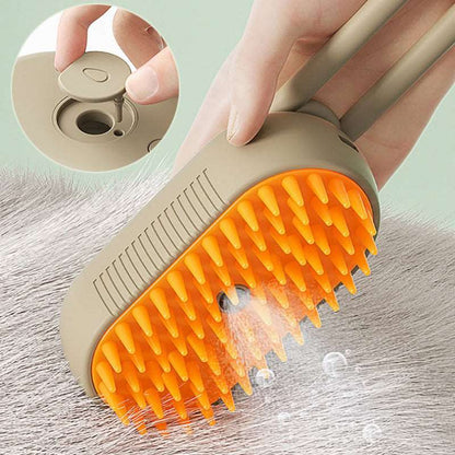 Electric Pet Steam Brush 3 In 1 Spray