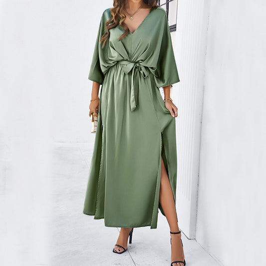 long dresses women's clothing V-Neck