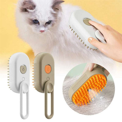 Electric Pet Steam Brush 3 In 1 Spray