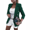 Women's Fashion Simple Long Sleeve Blazer - Automation and Energy