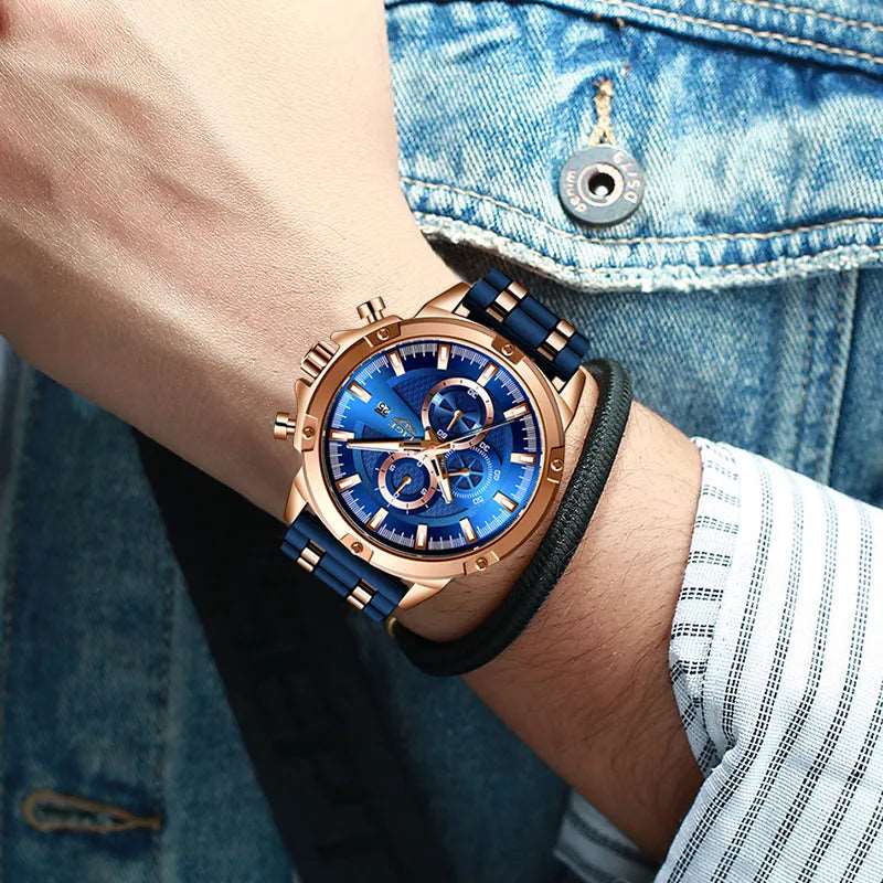 Watch Men's Luxury Waterproof Quartz