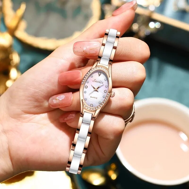 Relojes de Lujo para Mujer con Esfera de Cuarzo