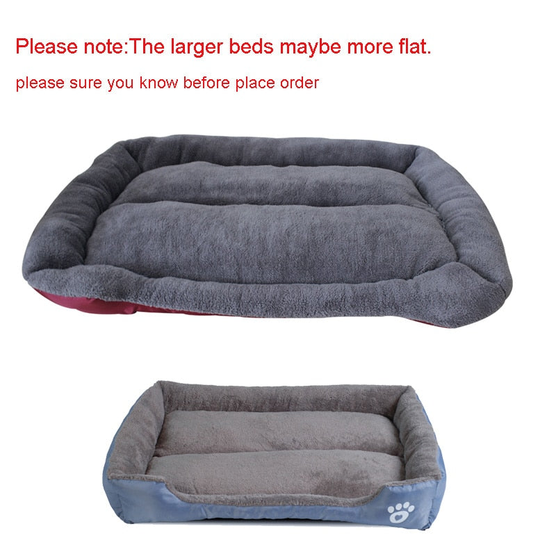 Pet Bed Sofa Dog Beds Waterproof Bottom Soft Fleece