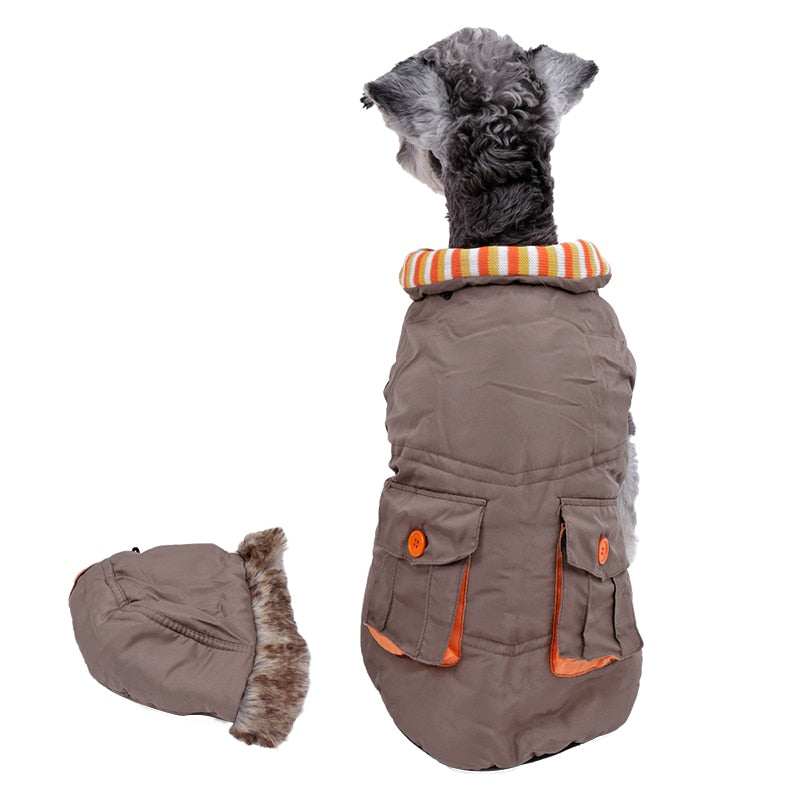 Ropa para perros, abrigo acolchado de algodón, chaqueta acolchada.