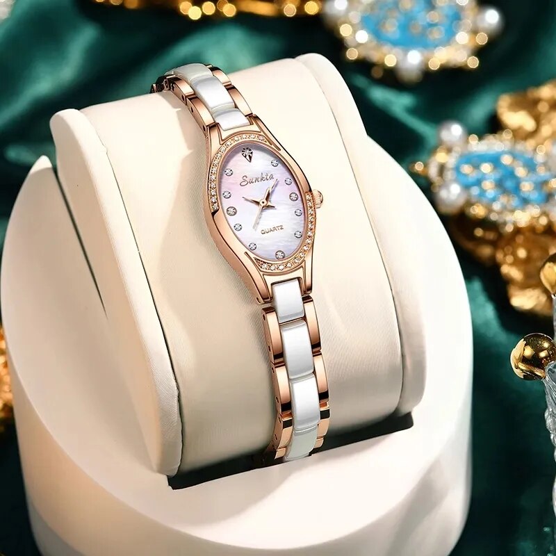 Relojes de Lujo para Mujer con Esfera de Cuarzo