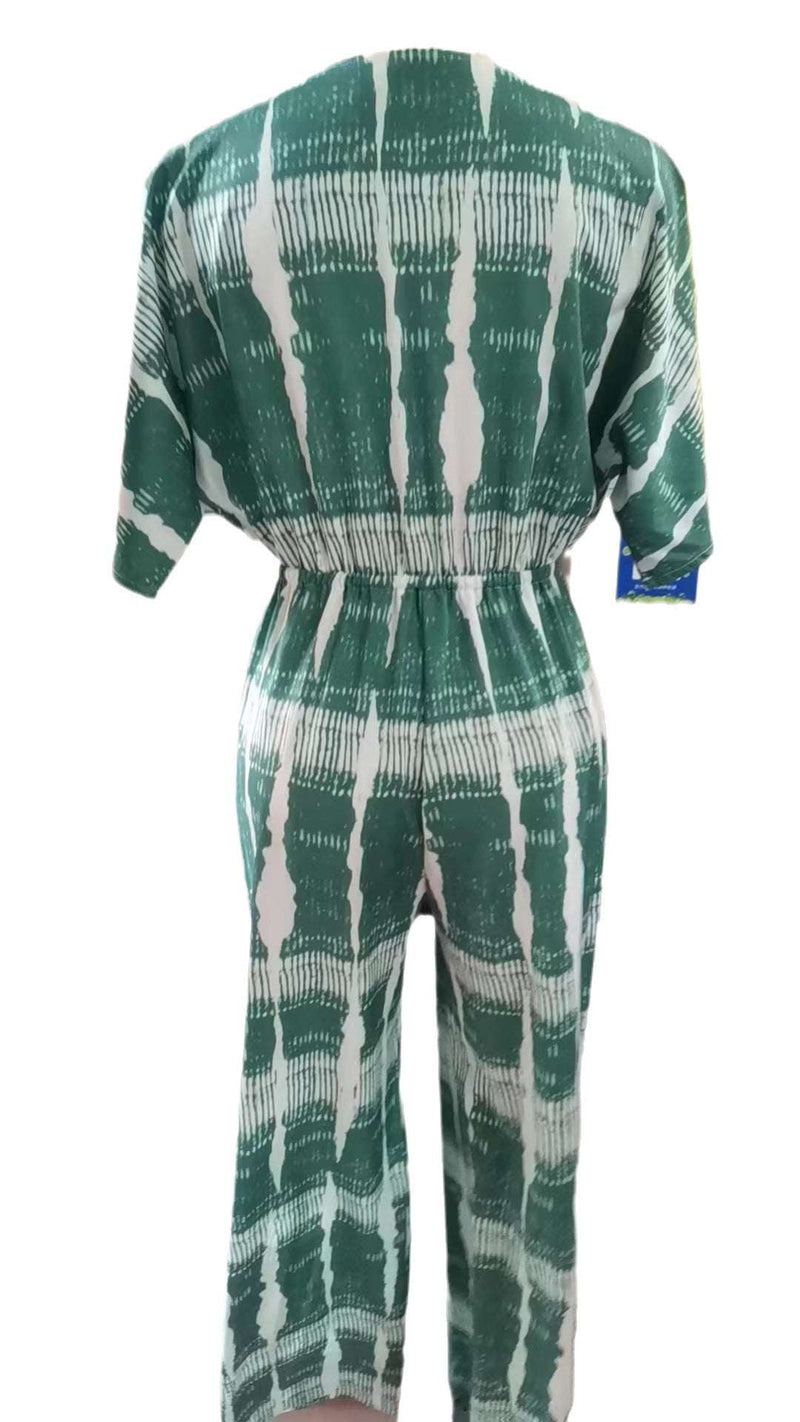 Chic Elegance V-Neck Belted Jumpsuit - Automation and Energy