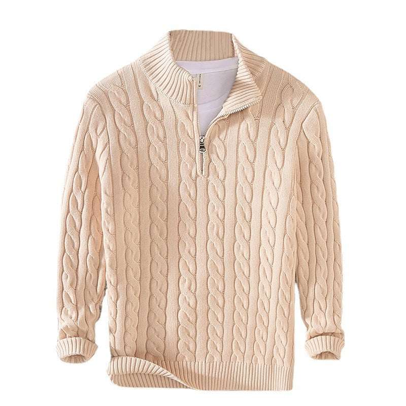 Half-Turtleneck Knitted Sweater - Automation and Energy