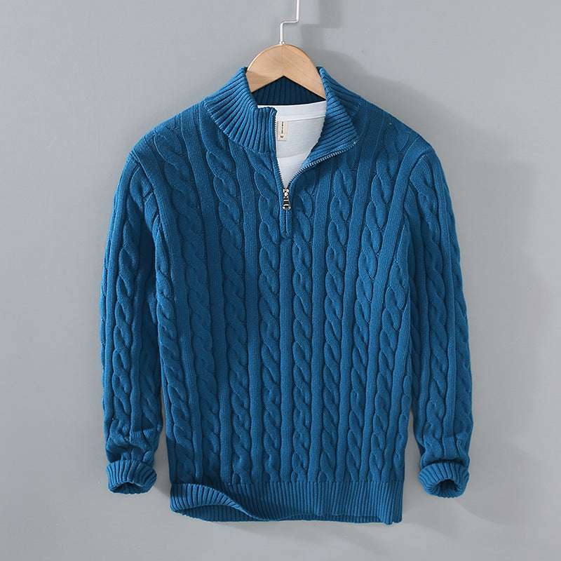 Half-Turtleneck Knitted Sweater - Automation and Energy