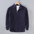 Half-Turtleneck Knitted Sweater - Automation and Energy