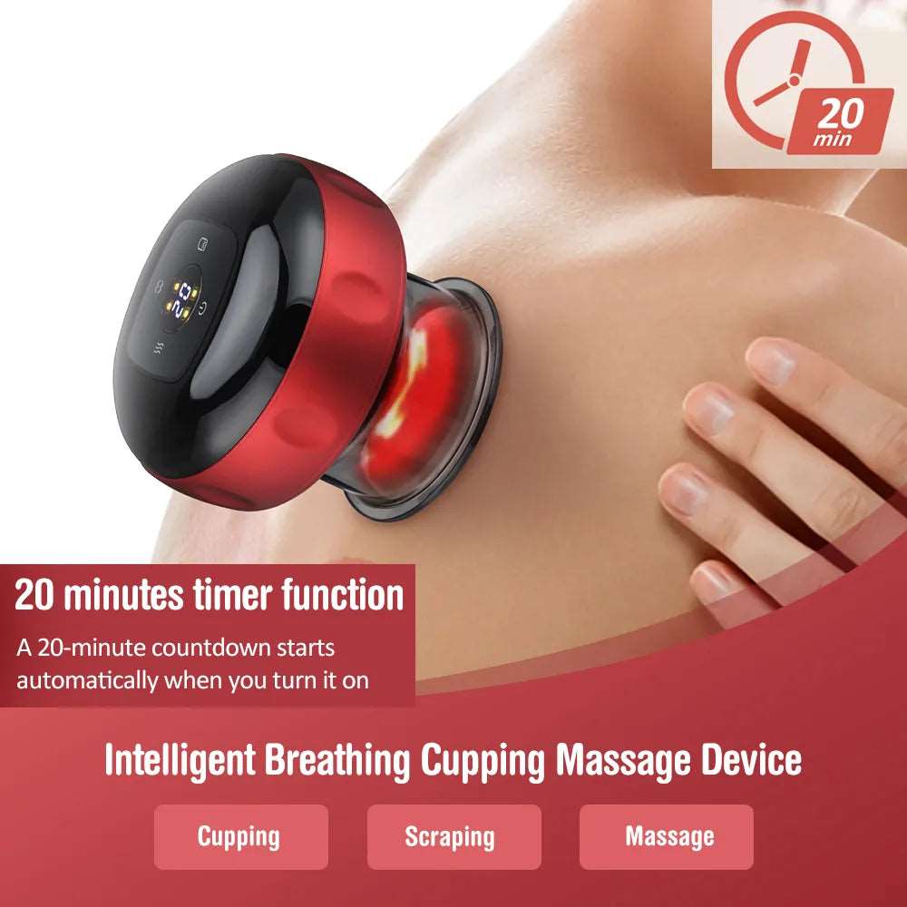 Electric Vacuum Cupping Massager Magnet Therapy Slimming