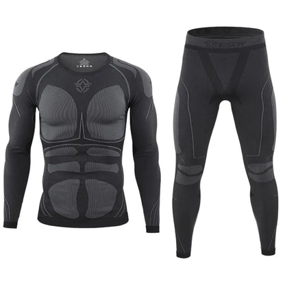 Conjunto de compresión térmica para ciclismo para hombre