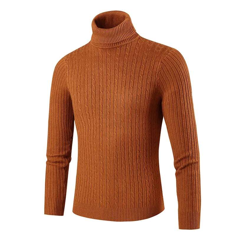 Shirt knit Men's high-neck