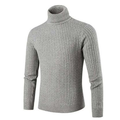 Shirt knit Men's high-neck