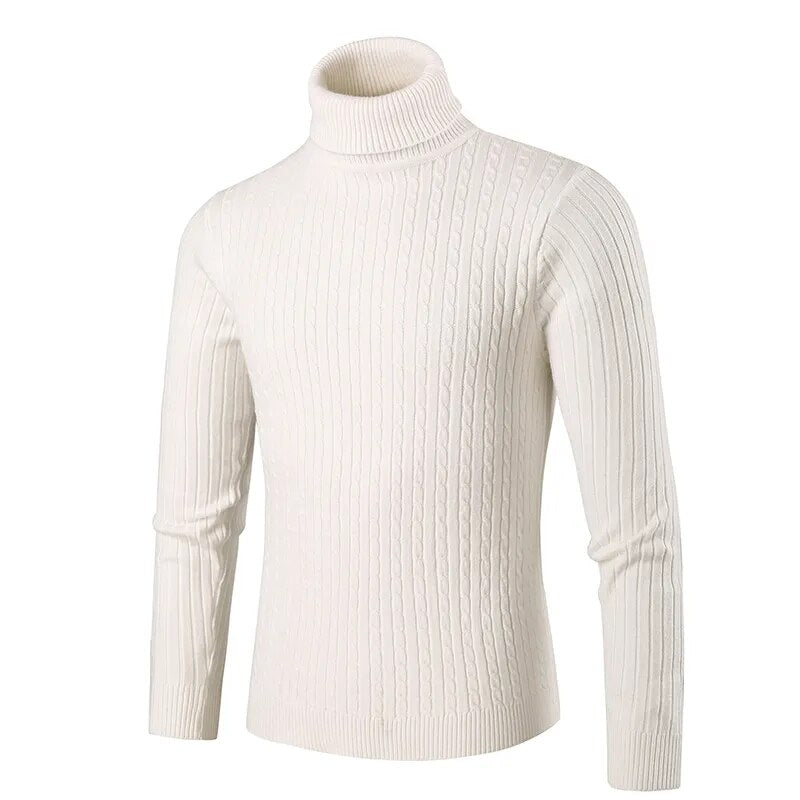 Shirt knit Men's high-neck