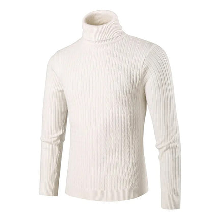 Shirt knit Men's high-neck