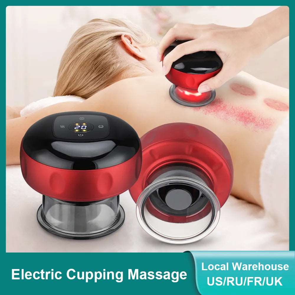 Electric Vacuum Cupping Massager Magnet Therapy Slimming