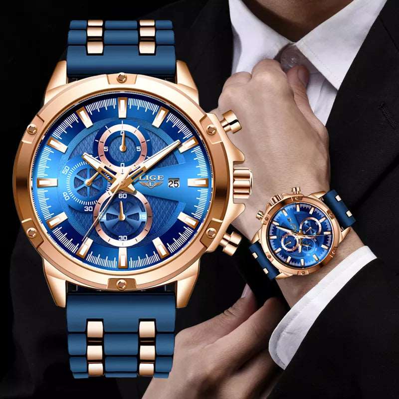 Watch Men's Luxury Waterproof Quartz