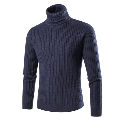 Shirt knit Men's high-neck