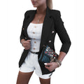 Women's Fashion Simple Long Sleeve Blazer - Automation and Energy