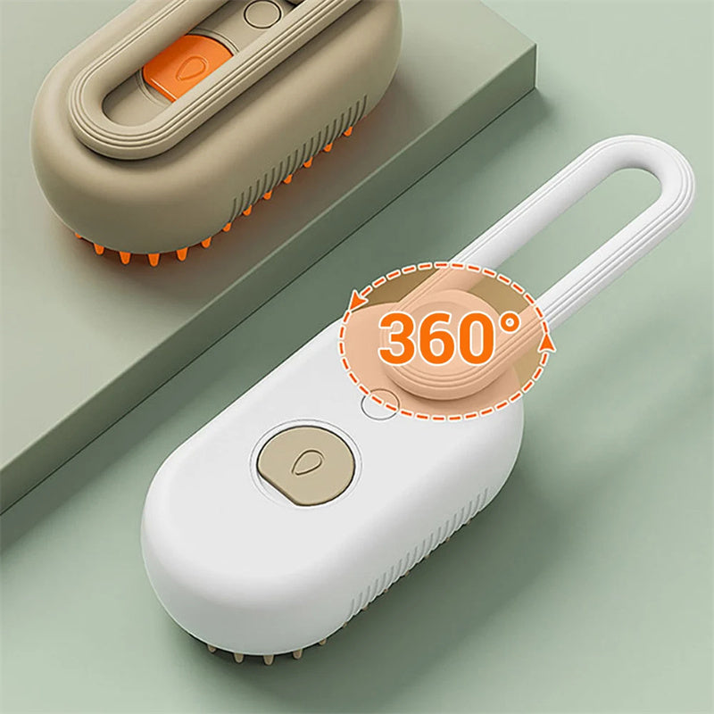 Electric Pet Steam Brush 3 In 1 Spray