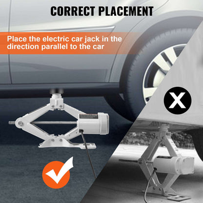 3 Ton Electric Car Jack Lifting Set DC 12V Car Scissors Floor Jacks Kit W/Impact Wrench Air Pump SUV Auto Car Repair Tool