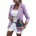 Women's Fashion Simple Long Sleeve Blazer - Automation and Energy