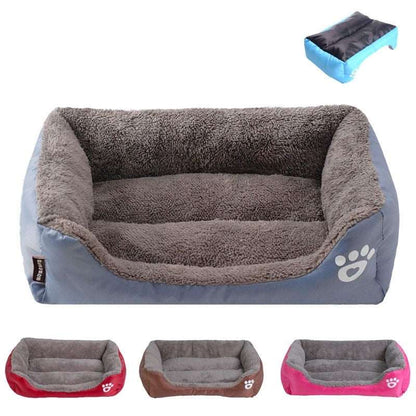 Pet Bed Sofa Dog Beds Waterproof Bottom Soft Fleece